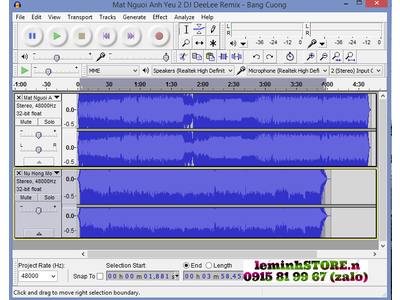 Audacity - Biên tập, xử lý âm thanh đa năng