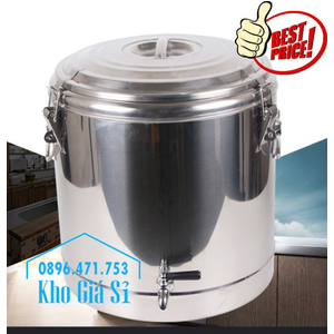 Thùng inox giữ nhiệt 20 lít có vòi đựng nước sôi