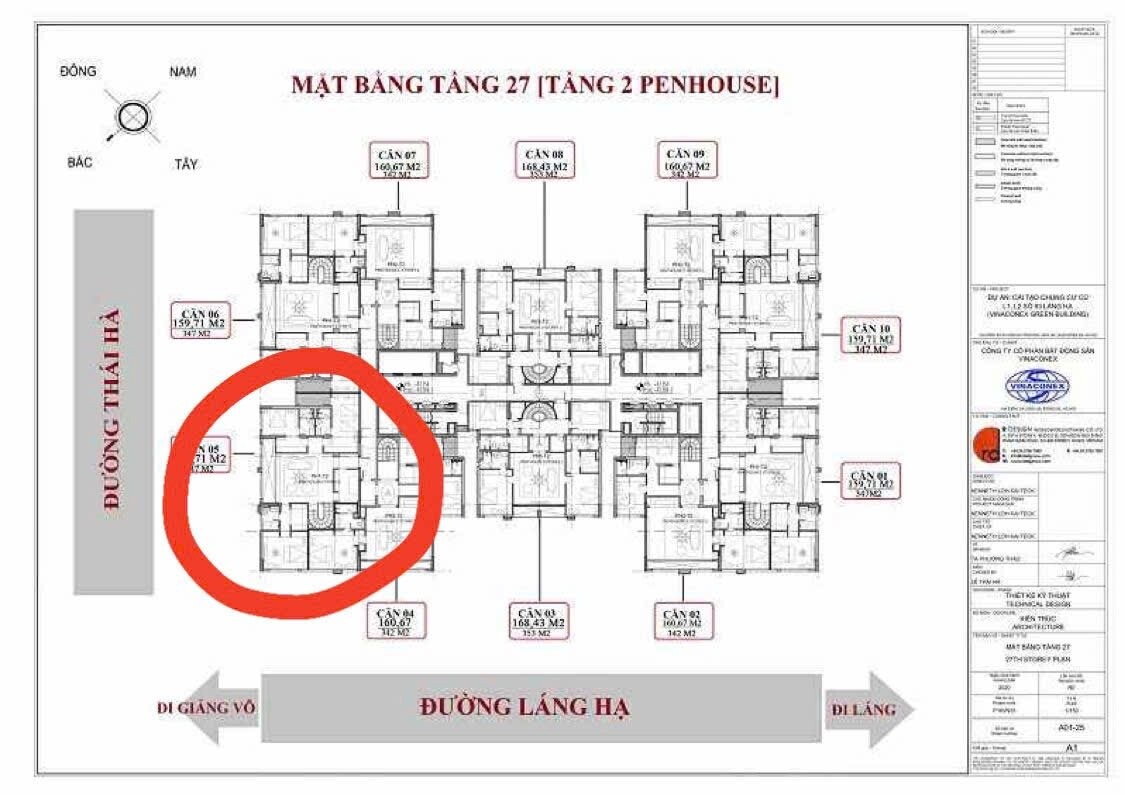 Bán Penthouse Green Diamond 93 Láng Hạ – 342m² Siêu Sang