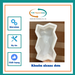 KHUÔN ĐÚC GẠCH ZICZAC ĐƠN KT: 11,25x22,5x6