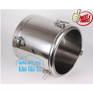 Thùng inox cách nhiệt 40 lít giữ nóng nước phở, cơm, cháo, canh soup