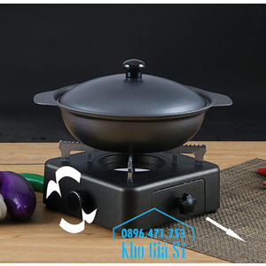 Bếp cồn nầu lẩu màu xám - Bếp cồn gang cao cấp nhà hàng, quán ăn
