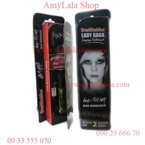 Bàn chải đánh răng mạ vàng loa nhạc Lady GaGa BrushBuddies 2in1 - 0933555070 - 0902966670 -