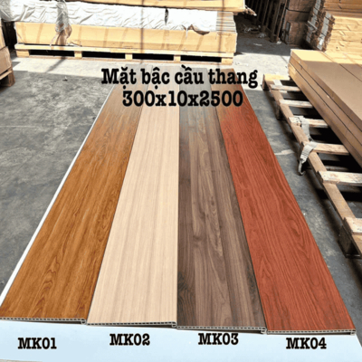 BẬC CẦU THANG NHỰA GIẢ GỖ MK--STAIR.HM