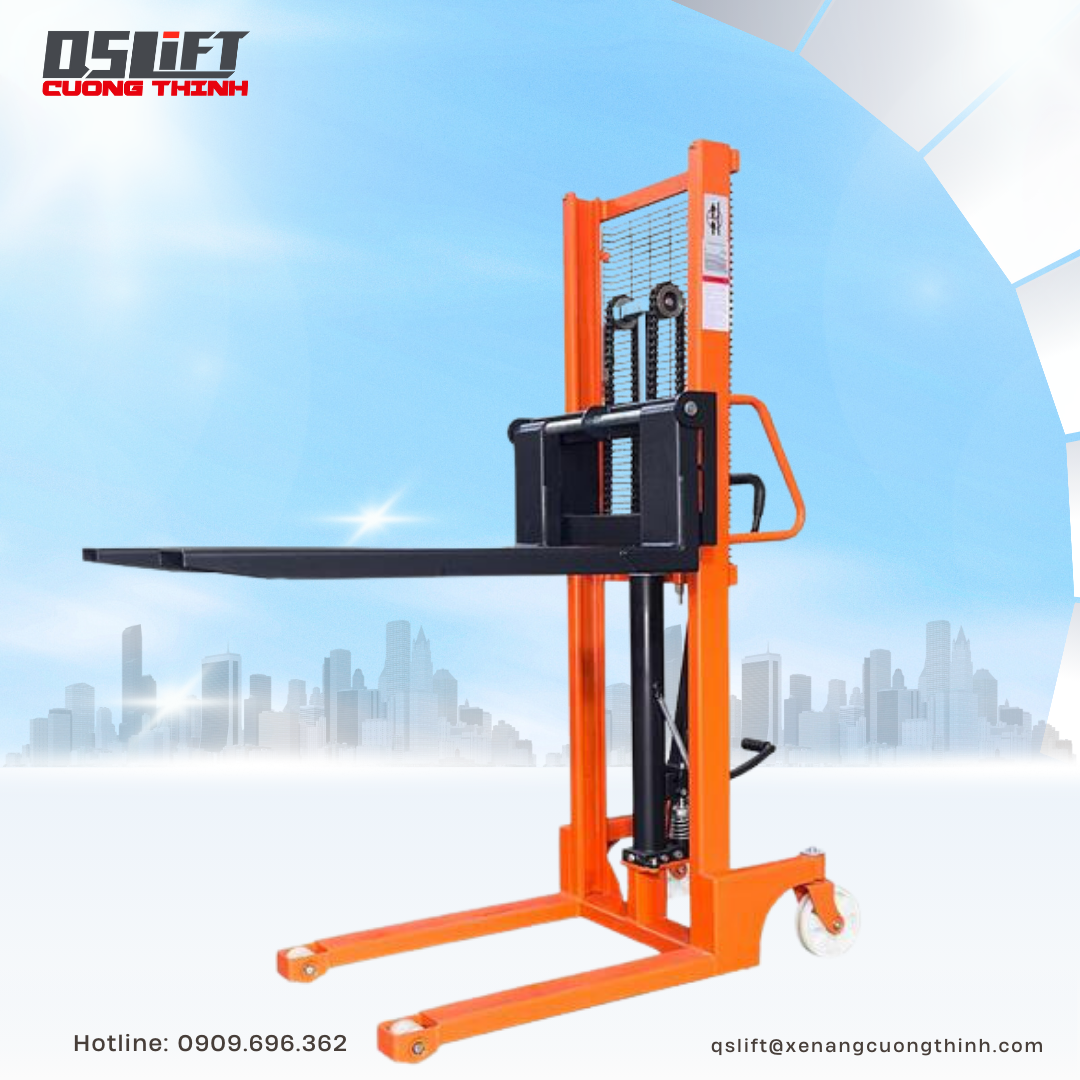 Xe nâng tay cao 1 Tấn - nâng cao 1.6m | NIULI CTYE 1.0