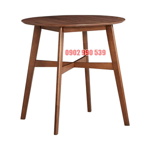 BÀN ĂN GỖ SỒI CHÂN CAO