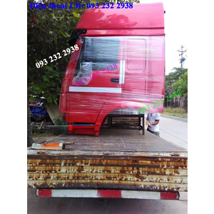 bán cabin Howo nóc cao HW79, tải thùng, đầu kéo, xe ben, xe trộn bê tông, cabin Howo mặt quỷ giá tốt