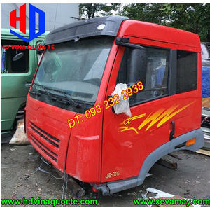 Bán cabin xe ben 3 chân, 4 chân FAW J5 310 350 380... cabin dùng để tahy thế các loại