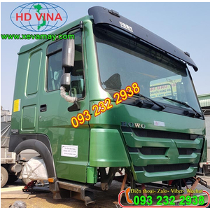 Bán cabin xe ben 4 chân Howo đời mới, kính điện, ghế hơi, giá tốt nhất
