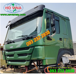 Bán cabin xe ben 4 chân Howo đời mới, kính điện, ghế hơi, giá tốt nhất