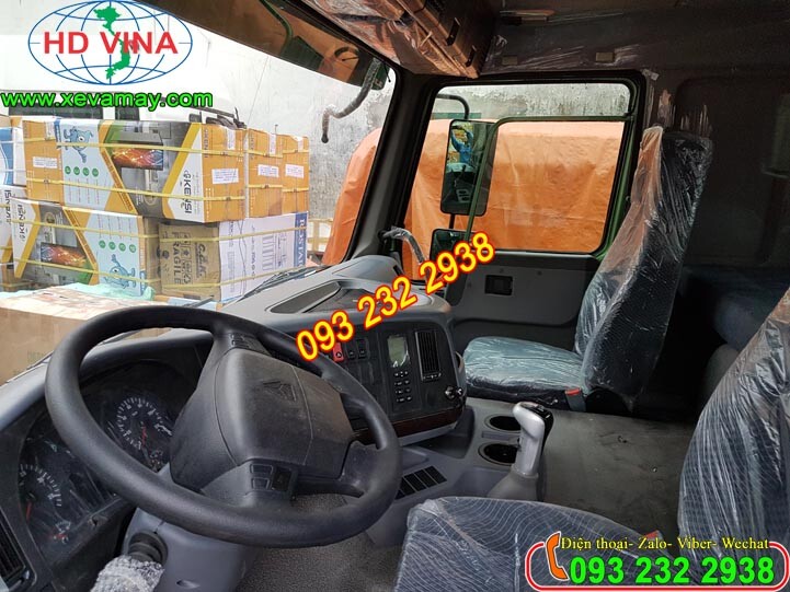 bán cabin xe ben 3 chân, 4 chân Howo sàn phẳng