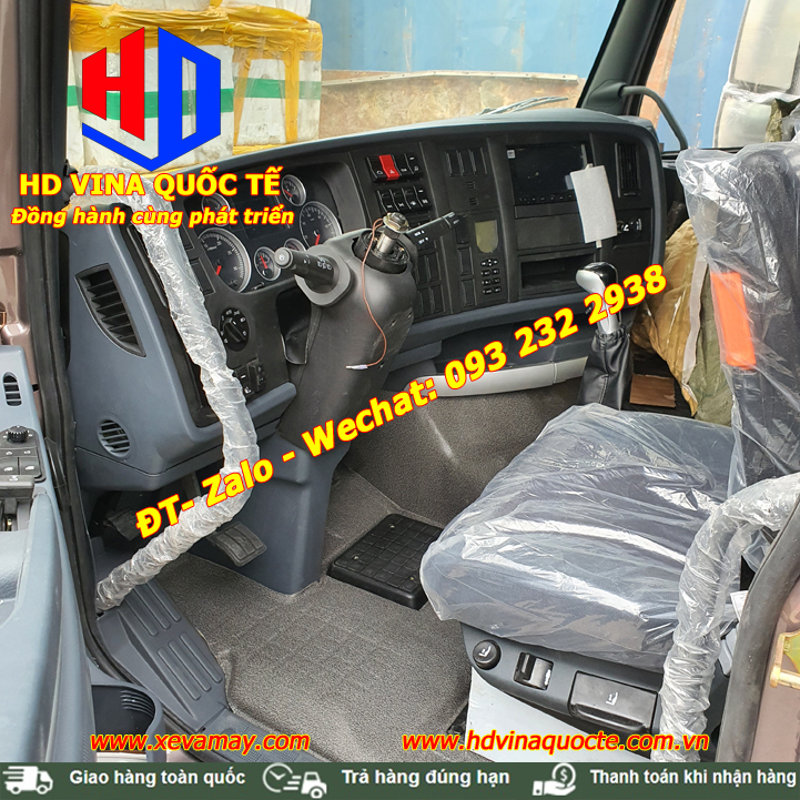 bán cabin xe đầu kéo Sitrak 440 màu nâu cafe