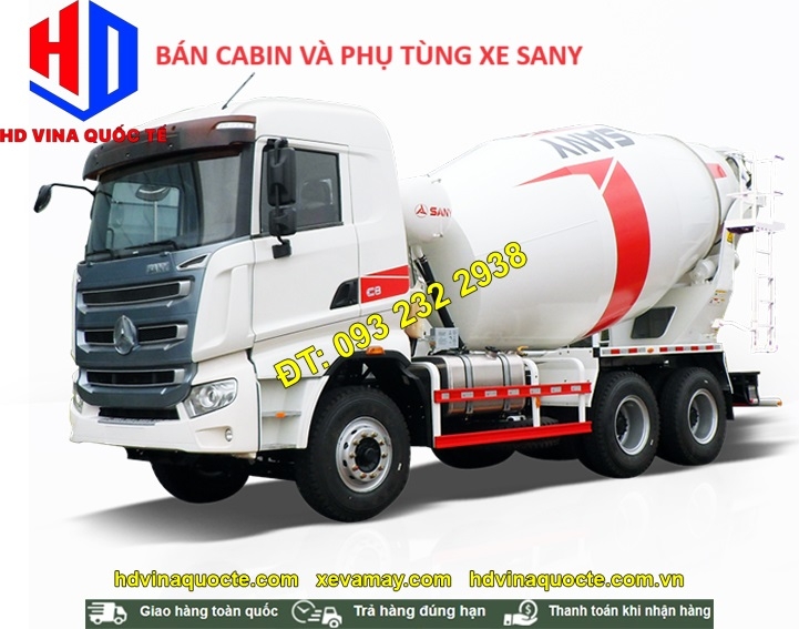 bán cabin mộc xe trộn bê tông sany