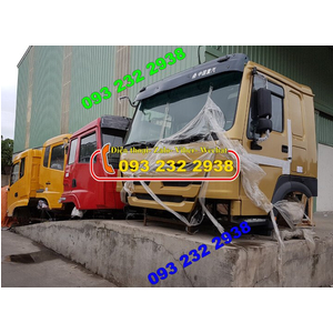 Bán cabin xe trộn bê tông Howo, Cabin xe ben Howo màu vàng cát giá tốt nhất