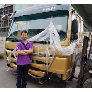 Bán cabin xe trộn bê tông Howo, Cabin xe ben Howo màu vàng cát giá tốt nhất