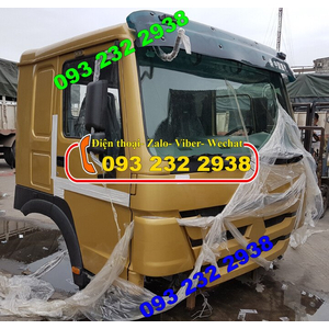 Bán cabin xe trộn bê tông Howo, Cabin xe ben Howo màu vàng cát giá tốt nhất