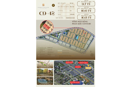 Bán Căn C9-42 Noble Palace Tây Thăng Long, 50m2, Shophouse 4 Tầng Giá Chỉ Từ 9,7 Tỷ