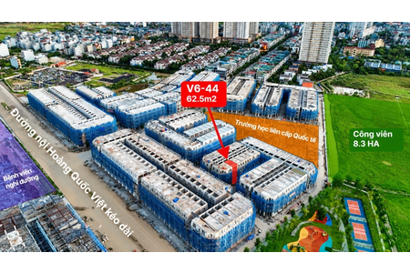 Bán Căn V6-44 Noble Palace Tây Thăng Long, 62,5m2, View Hồ 8,3ha, Vốn Ban Đầu Chỉ 4,191 Tỷ