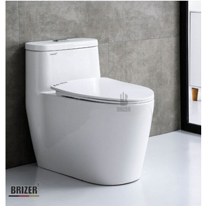Bồn Cầu Một Khối BRIZER Công Nghệ Xã Xoáy Super Vortex BZ8937