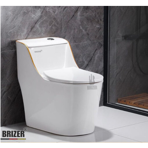Bàn Cầu Một Khối BRIZER Công Nghệ Xã Xoáy Super Vortex BZ8940