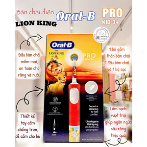 Bàn chải điện Oral-B Pro Lion King 3 tuổi