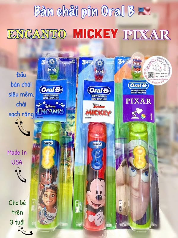 Bàn chải pin cho bé