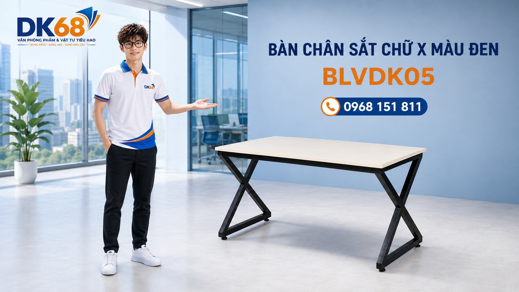 Bàn chân sắt chữ Z/ X màu đen – BLVDK05