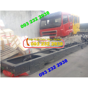 Bán chassis xe ben 3 chân Dongfeng (Ảnh thực tế), Howo Faw, Jac, Camc, Chassi mooc ben CIMC, YUNLY..