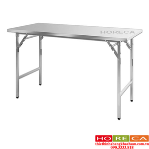 BÀN INOX CHỮ NHẬT CHÂN GẤP