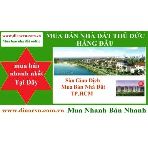 Bán Đất Đường Linh Đông P.Linh Đông Quận Thủ Đức