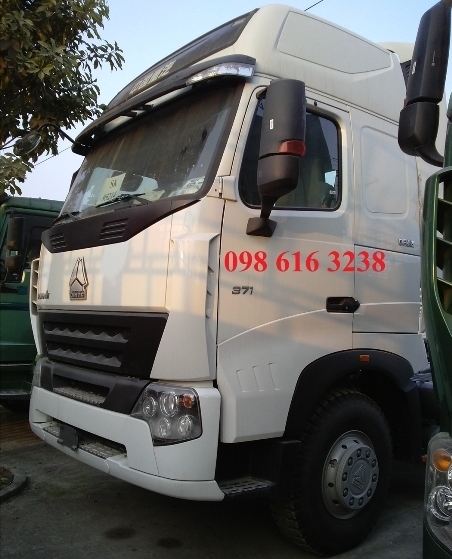 Bán Đầu Kéo 2 cầu Howo A7, Cầu Man, Hộp số Man, Nhíp 3 lá trước 5 lá sau, Máy cơ 371