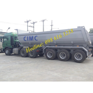 Bán đầu kéo HOWO và mooc ben CIMC 3 trục, tải trọng cao