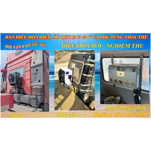 BÁN ĐIỀU HÒA CHẠY ẮC QUY LẮP CHO MÁY XÚC LU ỦI SAN MÁY CÔNG TRÌNH