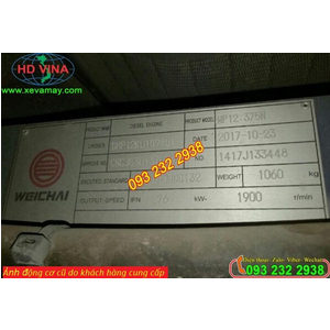 Bán động cơ xe khách WEICHAI công suất 375 ps 276 kw, máy điện, HP12.375N và các loại động cơ khác.