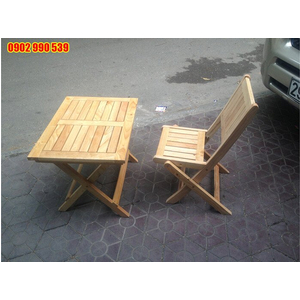 Bàn Ghế Cafe Gỗ Nhỏ
