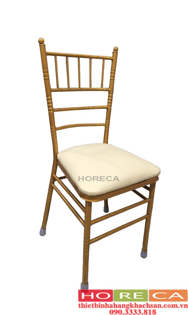 Bàn ghế nhà hàng tiệc cưới - ghế nhà hàng Tiffany trắng TFN-004
