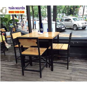 Bàn ghế quán ăn gô thông