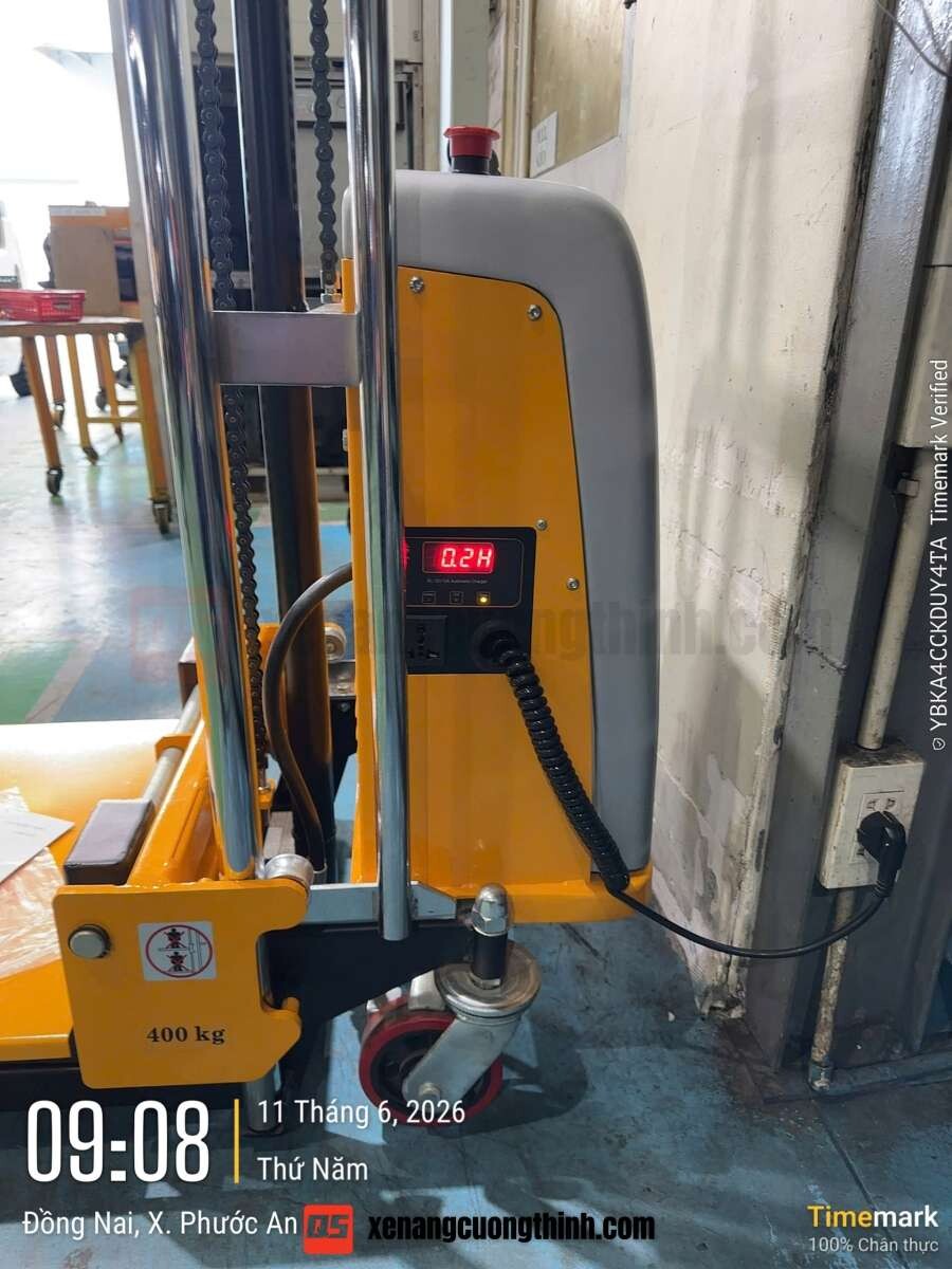 Xe Nâng Bán Tự Động Mini 400Kg | QSLift EPS0415