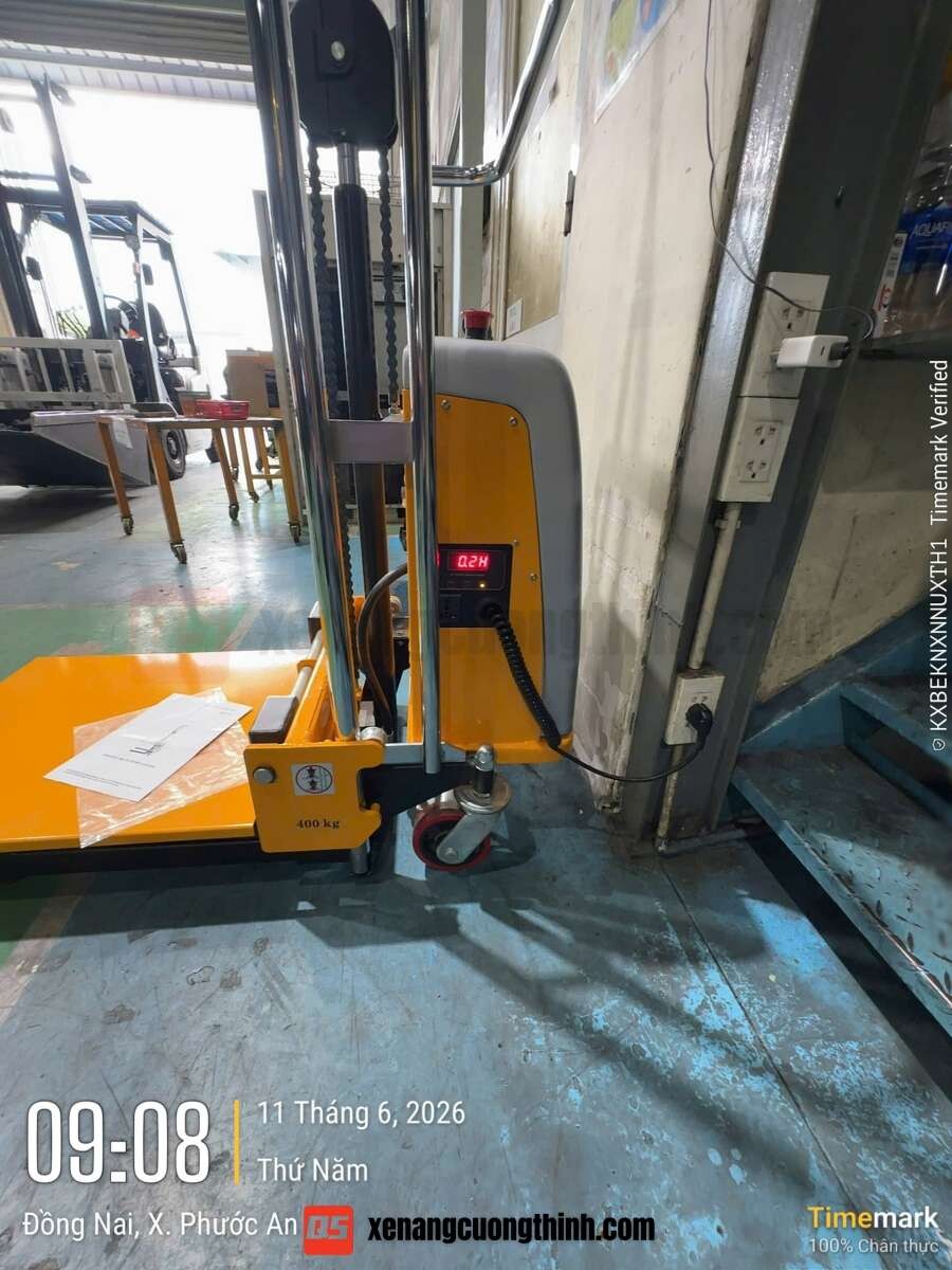 Xe Nâng Bán Tự Động Mini 400Kg | QSLift EPS0415