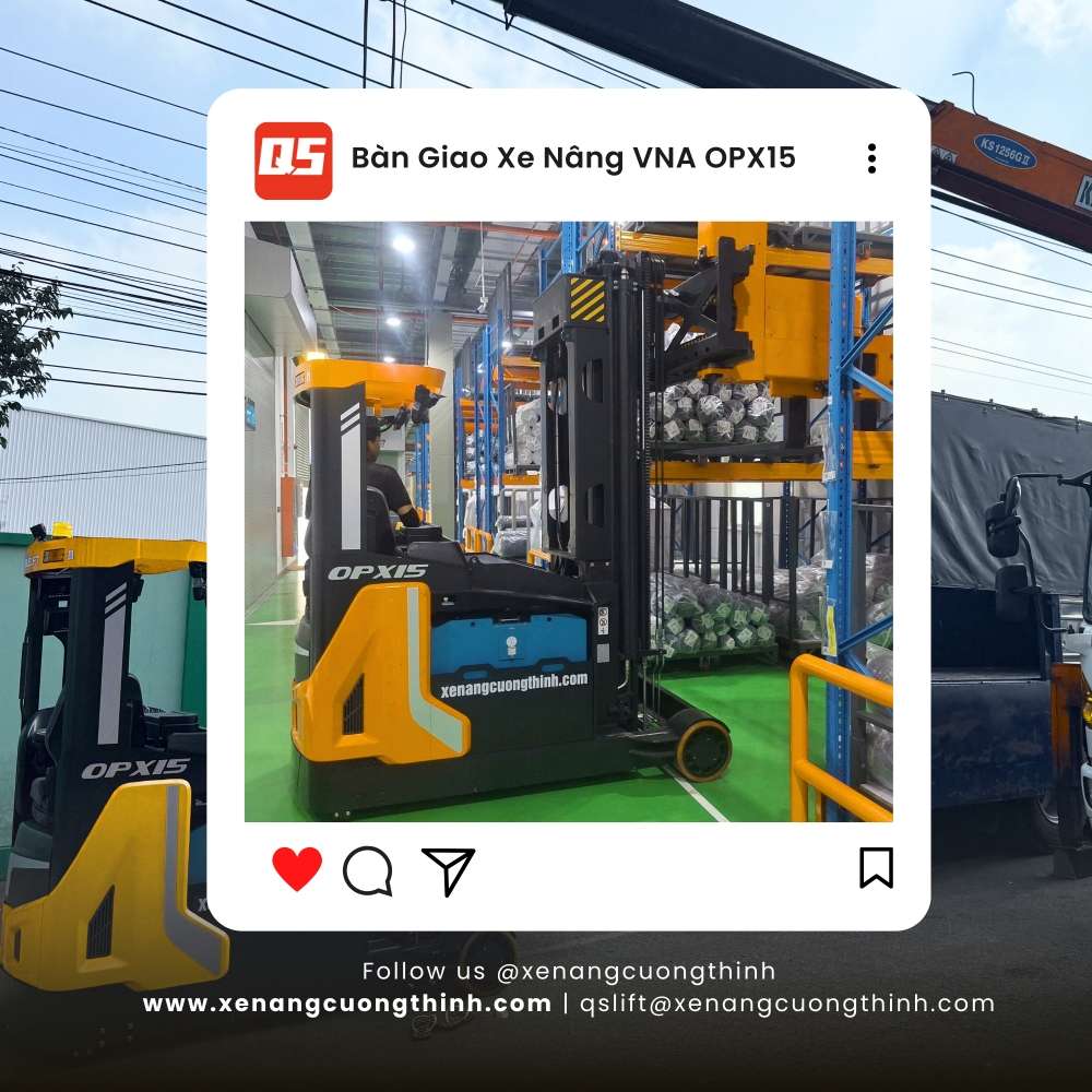 Bàn Giao Xe Nâng Điện 3 Chiều VNA | Càng Xoay Chiều