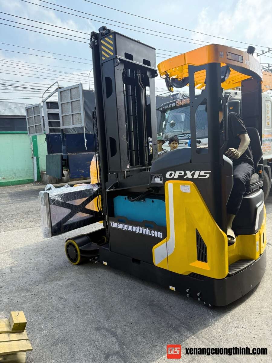 Bàn Giao Xe Nâng Điện 3 Chiều VNA OPX15 | Xe nâng Cường Thịnh