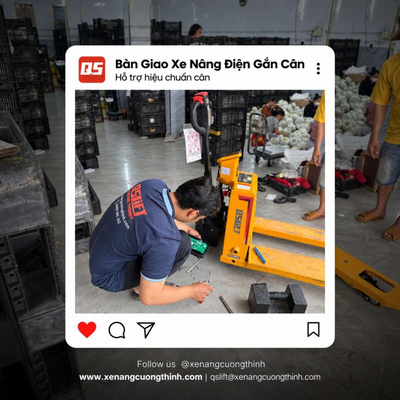 Bàn Giao Xe Nâng Điện Gắn Cân QSLift EPT20E-S & Dịch Vụ Hiệu Chuẩn