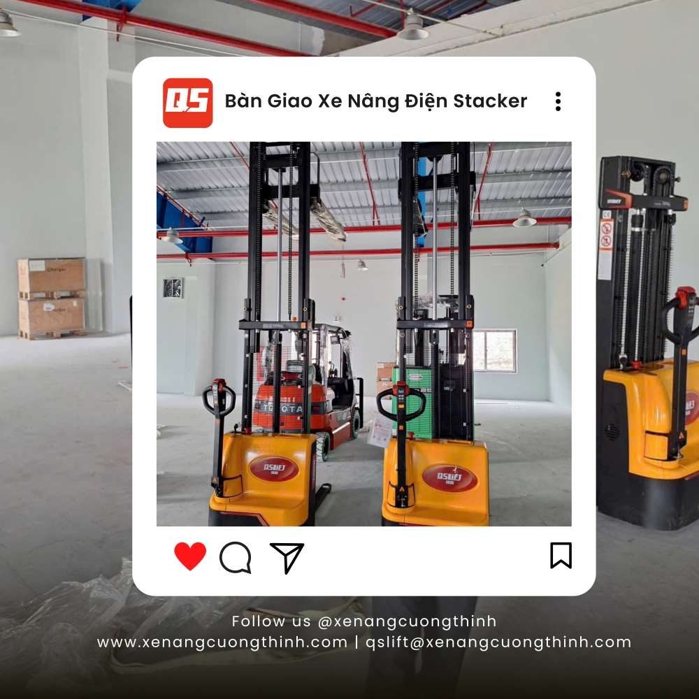 Bàn Giao Xe Nâng Điện Stacker QES15E