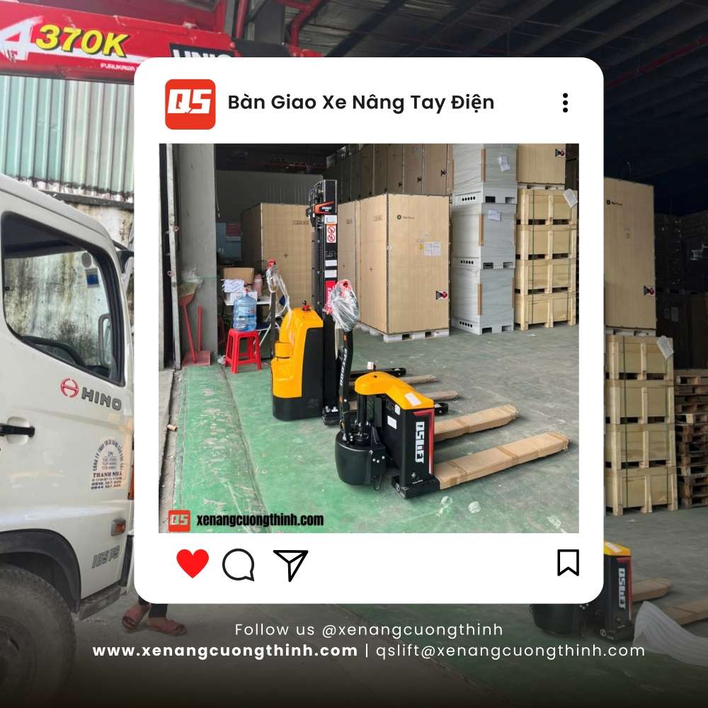 Bàn Giao Combo Xe Nâng Điện Mini EPT15Q/QES15E
