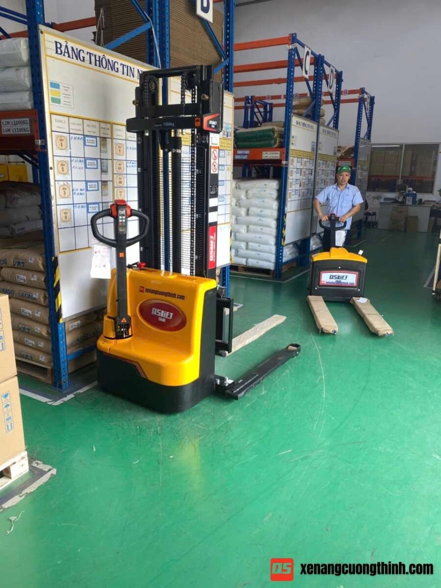 Bàn Giao Combo Xe Nâng Tay Điện 1.5 Tấn - 2 Tấn QSLift | Xe Nâng Cường Thịnh