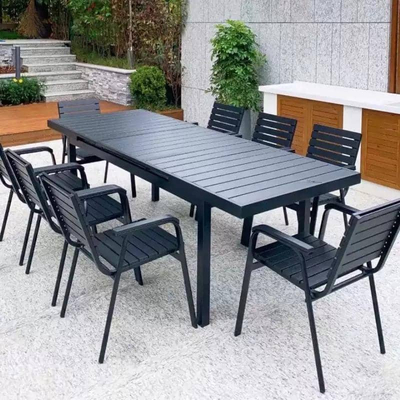 Bàn ghế gỗ nhựa ngoài trời BP-456