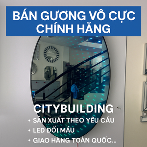 📌 BÁN GƯƠNG VÔ CỰC CHÍNH HÃNG – CITYBUILDING | HIỆU ỨNG LED 3D ĐỘC ĐÁO