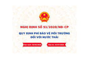 BAN HÀNH NGHỊ ĐỊNH 53/2020/NĐ-CP QUY ĐỊNH PHÍ BẢO VỆ MÔI TRƯỜNG ĐỐI VỚI NƯỚC THẢI, HIỆU LỰC TỪ NGÀY 01/07/2020
