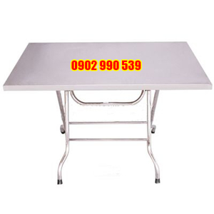 Bàn chữ nhật 0.7x1.2(m) phi 32x0.6mm mặt 0.6mm