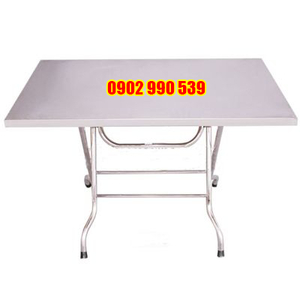 Bàn chữ nhật Inox 304 1m2
